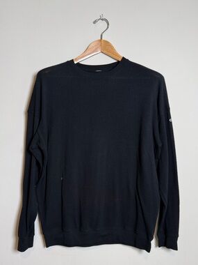 ALO Yoga | Soho Crewneck Sweatshirt | Black | Size Medium